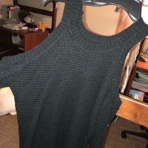 Black off the shoulder sweater